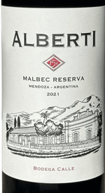Bodega Calle Alberti 154 Malbec Reserva 2021